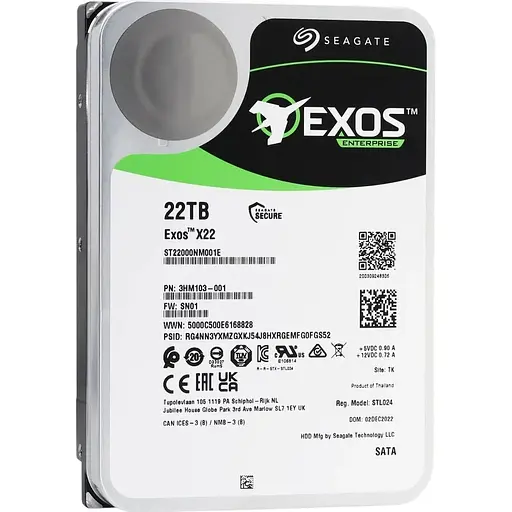 Жесткий диск 3.5" Seagate Exos X22 SATA 22TB (ST22000NM001E) [141029] - фото 2