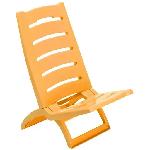 Кресло-шезлонг Adriatic 37.5х65 пластиковый желтый - фото 1