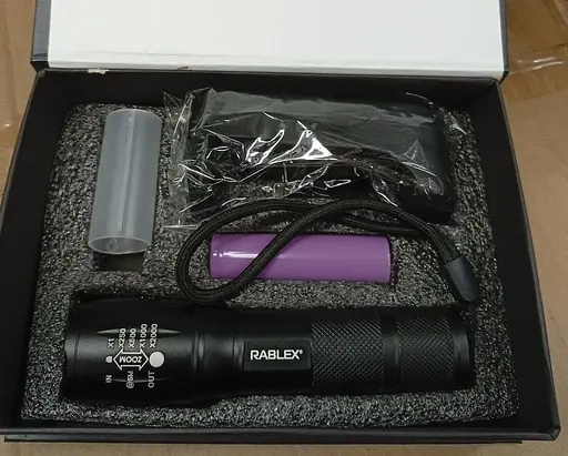 Ручной светодиодный фонарик Police RB-214 карманного типа батарейка 1 х ААА 1.5 Вт Черный - фото 2