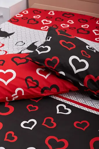 Комплект постельного белья Moon&Star Бязь Gold Люкс Love Cats семейный 160х220х2 наволочки 2х40х60 - фото 6