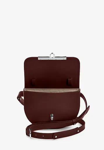 Жіноча шкіряна сумка поясна-кроссбоді Bridget бордова - фото 4