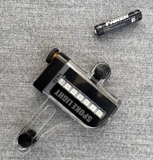 Різнокольорове світлодіодне вело підсвічування коліс велосипеда SPOKELIGHT L02 14 RGB LED 30 візерунків - фото 7