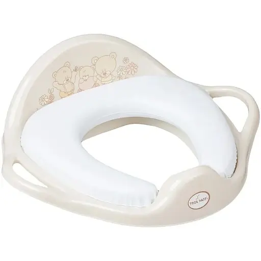 Детская накладка на сиденье унитаза Tega Baby Teddy Bear beige - фото 1