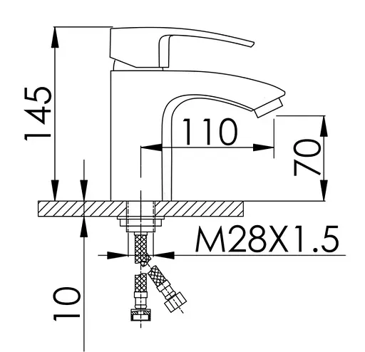 Змішувач для раковини Qtap Swan Eco QTSWA270CRM45532 - фото 2
