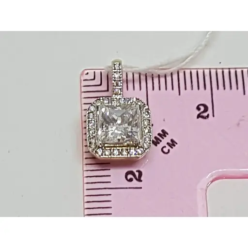 Золота підвіска Столична Ювелірна Фабрика з фіанітами. 422543Ж - фото 4