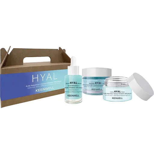Набір для обличчя Keenwell Ritual Hyal глибоке зволоження та живлення шкіри: крем + сироватка + маска