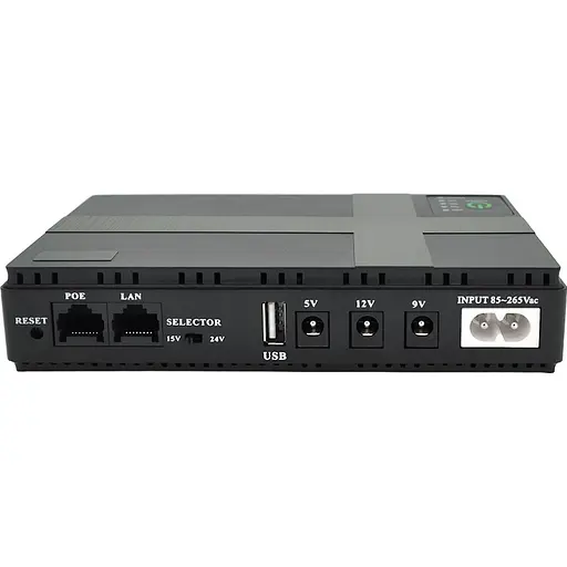 Источник бесперебойного питания (ИБП) для роутера Voltronic DC1018P Black (108013) - фото 2