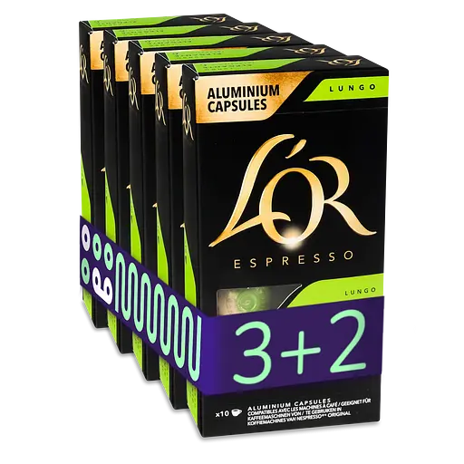 Кава мелена L'OR Espresso Lungo Elegante капсули 260 г (5 шт. х 52 г)