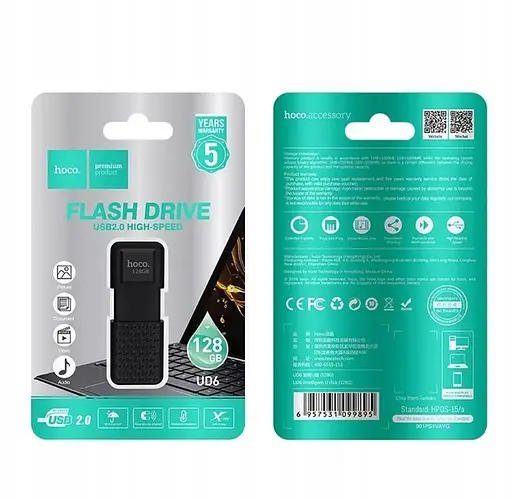 Флеш-накопитель Hoco UD6 Intelligent U disk (128GB) - фото 2