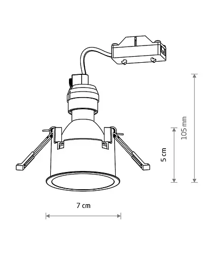 Точковий світильник Nowodvorski 10792 Cup GU10 1x10W IP20 мідний - фото 11