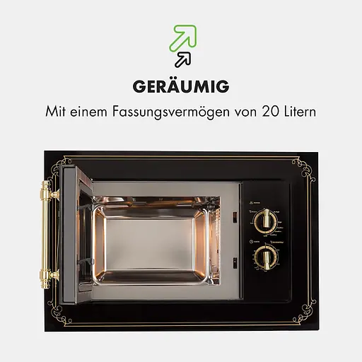 Вбудована мікрохвильова піч Klarstein Victoria 20 (10032591) - фото 3