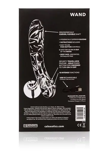 Вібратор CalExotics Hype Wand 12 см (мульті) - фото 8