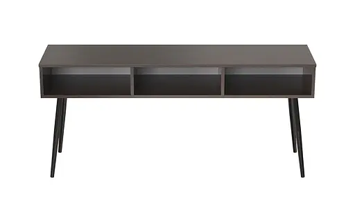 Тумба під телевізор Кентуккі Ferrum-decor 45x139x38 Чорний метал ДСП Венге Магія 16 мм. (FRD-106729) - фото 3