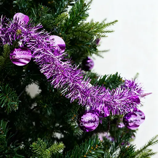 Мішура новорічна Yiwu з кругляшками 200 см в асортименті (820661) - фото 2