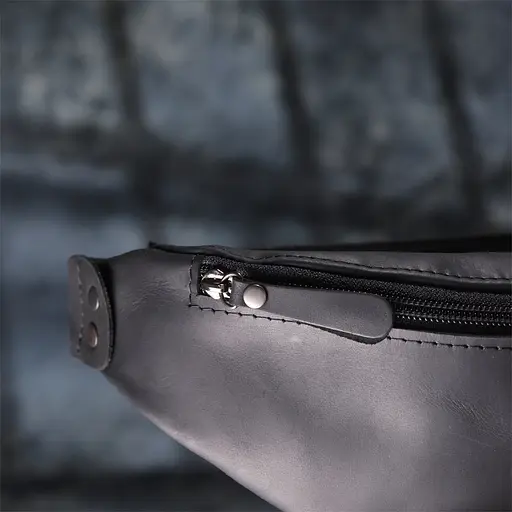 Чоловіча бананка з натуральної vintage шкіри SHVIGEL 29х11х4,5 см sum0027425 - фото 10