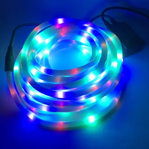 Світлодіодна вулична гірлянда шланг Leds Дюрлайт LTL10 метрів мульти кольоровий 180 Ламп 8 режимів - фото 4