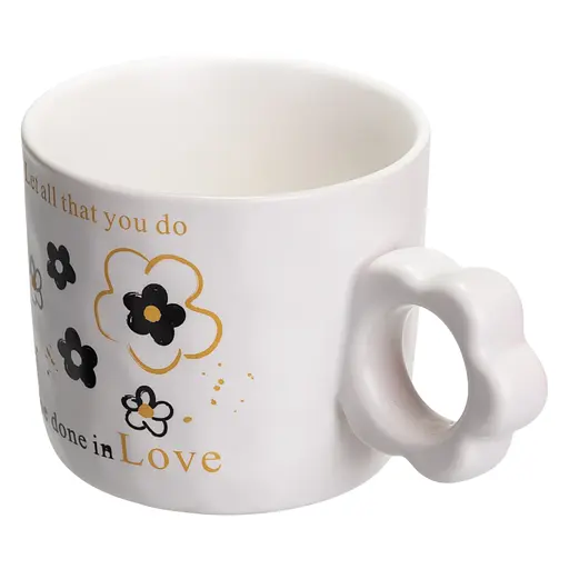 Чашка фарфоровая Be done in Love 250 мл FM-14A - фото 3