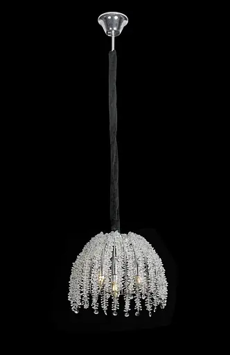 Люстра підвісна кришталева VALESO 33057/300 хромовий на 3 лампи E14