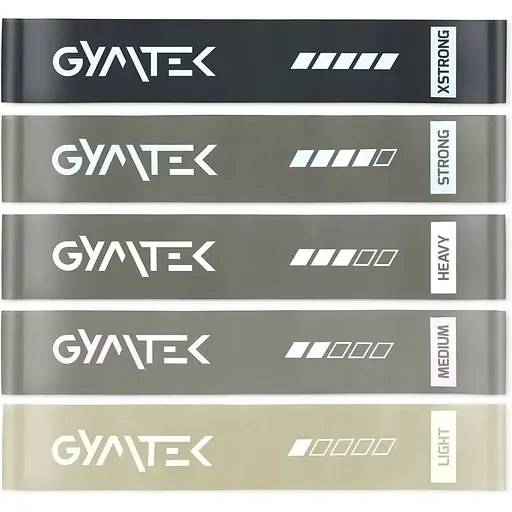 Набор резинок для фитнеса Gymtek 0,5-30кг серый