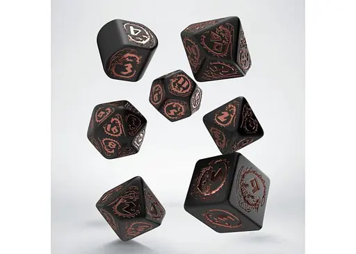 Набор кубиков Dragons Modern Dice Set Obsidian , 7 шт. (RDRA07) - фото 2