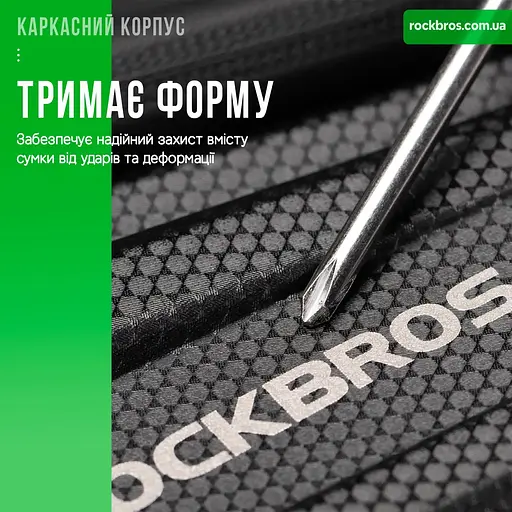 Велосумка на раму RockBros B68 чорна 1.7 л - фото 8