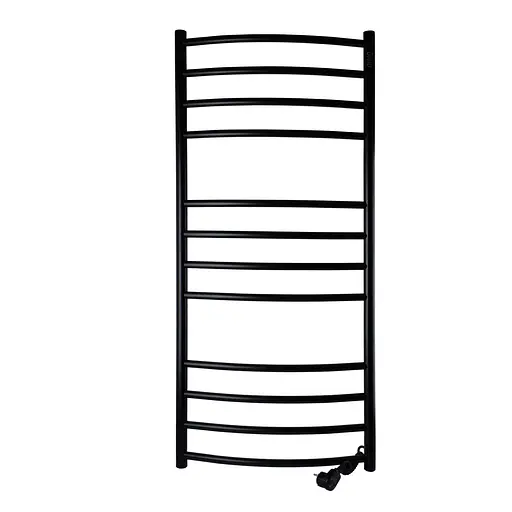 Полотенцесушитель UNIO LDE ER 1200-500-12 BLK Лестница Дуга Элит черная (21555) - фото 1