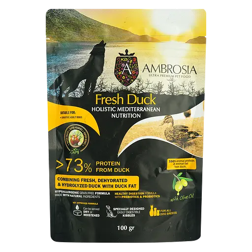 Набор сухого дегустационного корма для собак Ambrosia Mediterranean 600 г (6 шт. х 100 г) - фото 4