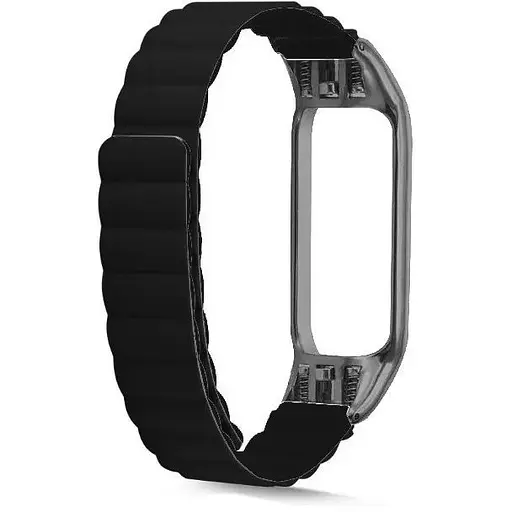 Ремешок Ribbed Silicone Mi Band 7 Черный (04) - фото 1