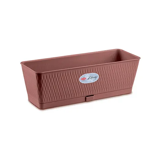 Вазон пластиковий LIBERTY, прямокутний, з автополивом 9 л (87569)