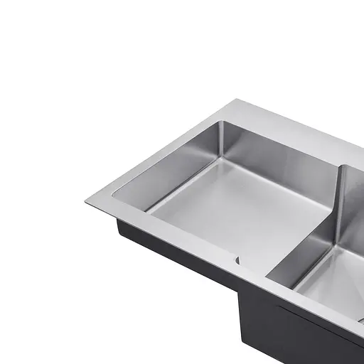 Кухонна мийка Kroner KRP Gebürstet - 7848LHM (3,0/1,0 мм) CV030021, Нержавіюча сталь - фото 7