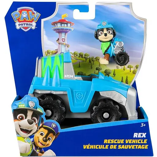 Игровой набор Paw Patrol базовый спасательный автомобиль с водителем Рекс (SM97237/6071216) - фото 6