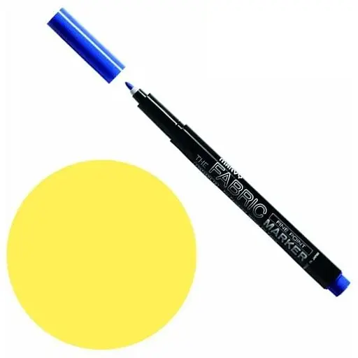 Маркер Жовтий для світлих тканин односторонній 2 мм #522 Fine point Marvy - фото 1