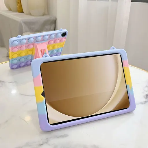Чохол SoftGel Kids дитячий pop-it Samsung Galaxy Tab A9+ Plus SM X210 X215 X216 Веселка Фіолетовий - фото 3