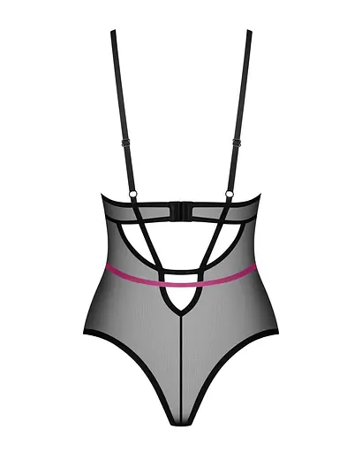 Боди Obsessive Novenes XS/S черный - фото 7