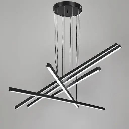 Чорна каскадна Led люстра Ø 101 см | Арт. A 55069-1000 BK | Line F - фото 8