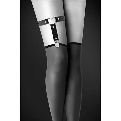 Гартер на ногу Bijoux Pour Toi - With Heart Black
