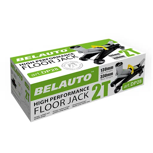 Домкрат гидравлический (подкатный) Belauto 2 т (DP28) - фото 3