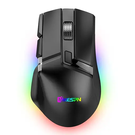 Компьютерная мышь MiKESPN W13 E-Sports беспроводная игровая с аккумулятором и подсветкой Bluetooth/Wireless Black - фото 3