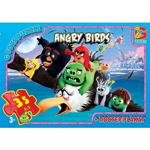 Детский пазл классический Angry Birds B001031 плакат 35 элементов