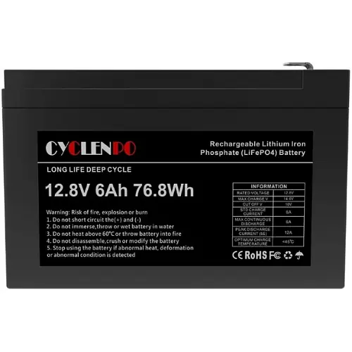 Акумулятор Cyclen 12.8V 6AH LiFePo4 - фото 3