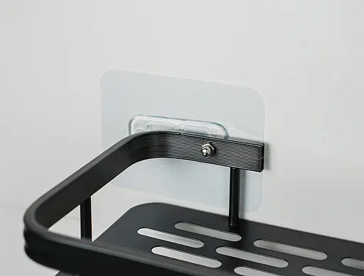 Набір металевих полиць для ванної кімнати Fabrika ONIX 2 шт Чорні  - фото 11