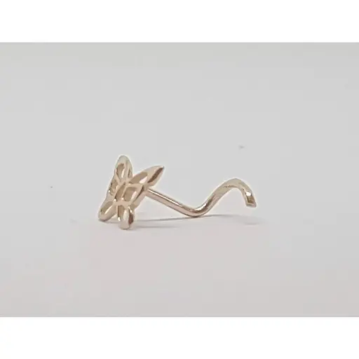 Золота сережка-пірсинг Dear в ніс Dear. 1026 - фото 3