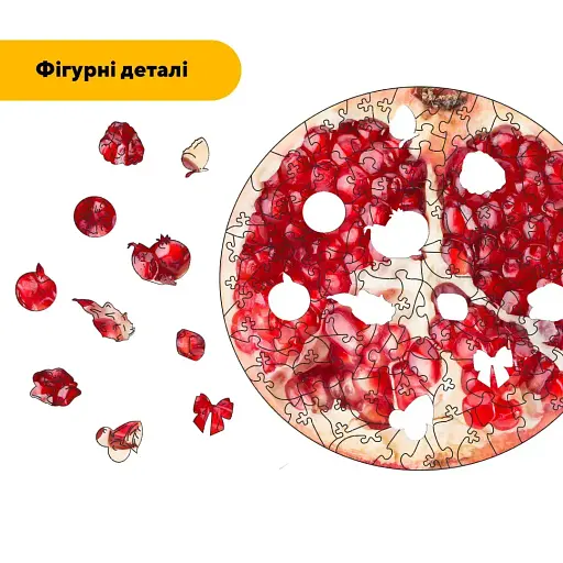 Деревянный пазл Гранат, А4, Деревянная коробка 100 элементов - фото 3