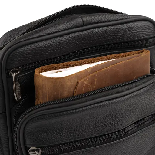 Чоловіча шкіряна сумка Vintage 18х21,5х5,5 см sum0012317 - фото 5