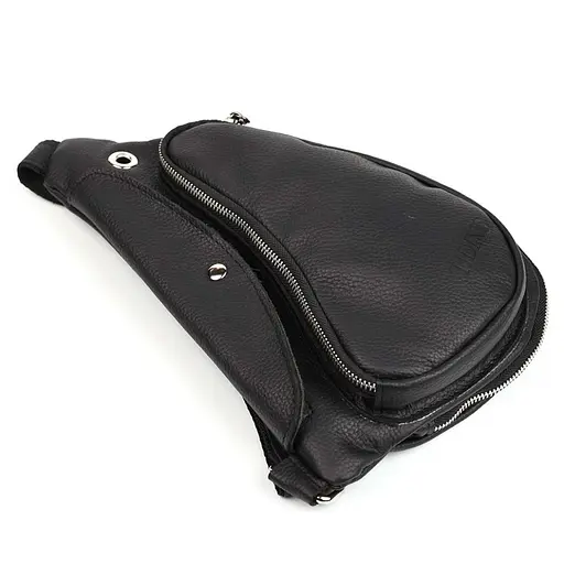 Кожаная сумка слинг Tiding 23х38х9 см sum0025598 - фото 4