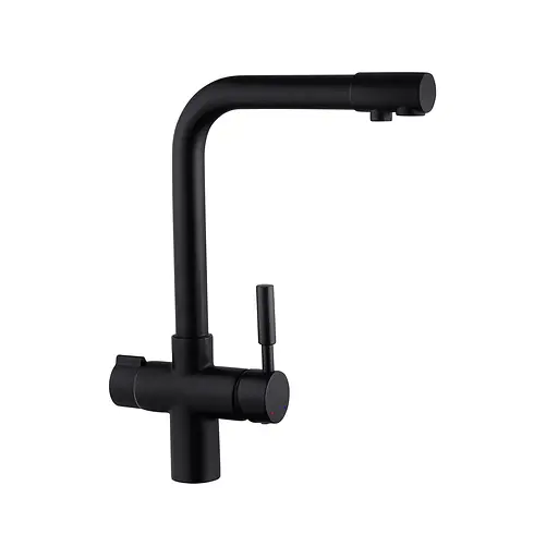 Смеситель для кухни Kroner KRP Kuche - SCH0381 CV024308 Черный матовый - фото 1