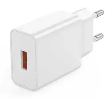 Сетевое зарядное устройство для XO L127 USB-A QC18W Fast Charging Charger Белый - фото 1