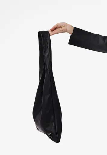 Шкіряна сумка шопер Nika чорний андора - фото 6