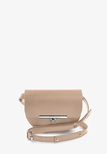 Женская кожаная сумка поясная-кроссбоди Bridget светло-бежевый - фото 2