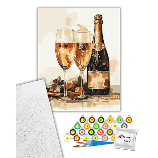 Картина по номерам "Игристое на двоих " 12046-AC 40х50 см - фото 2